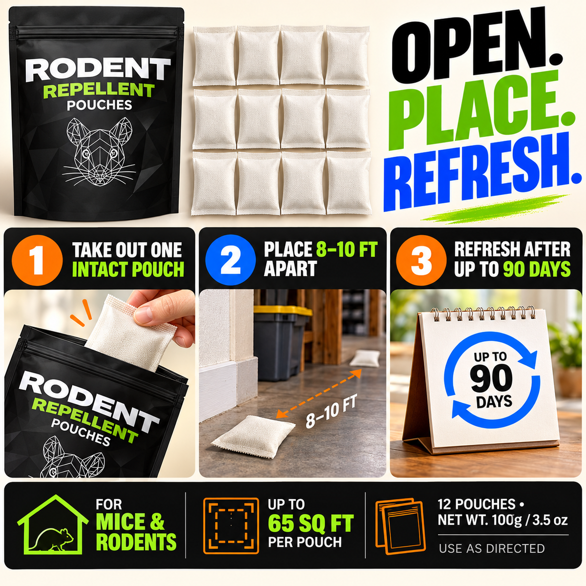 Mouse Repellent Pouches