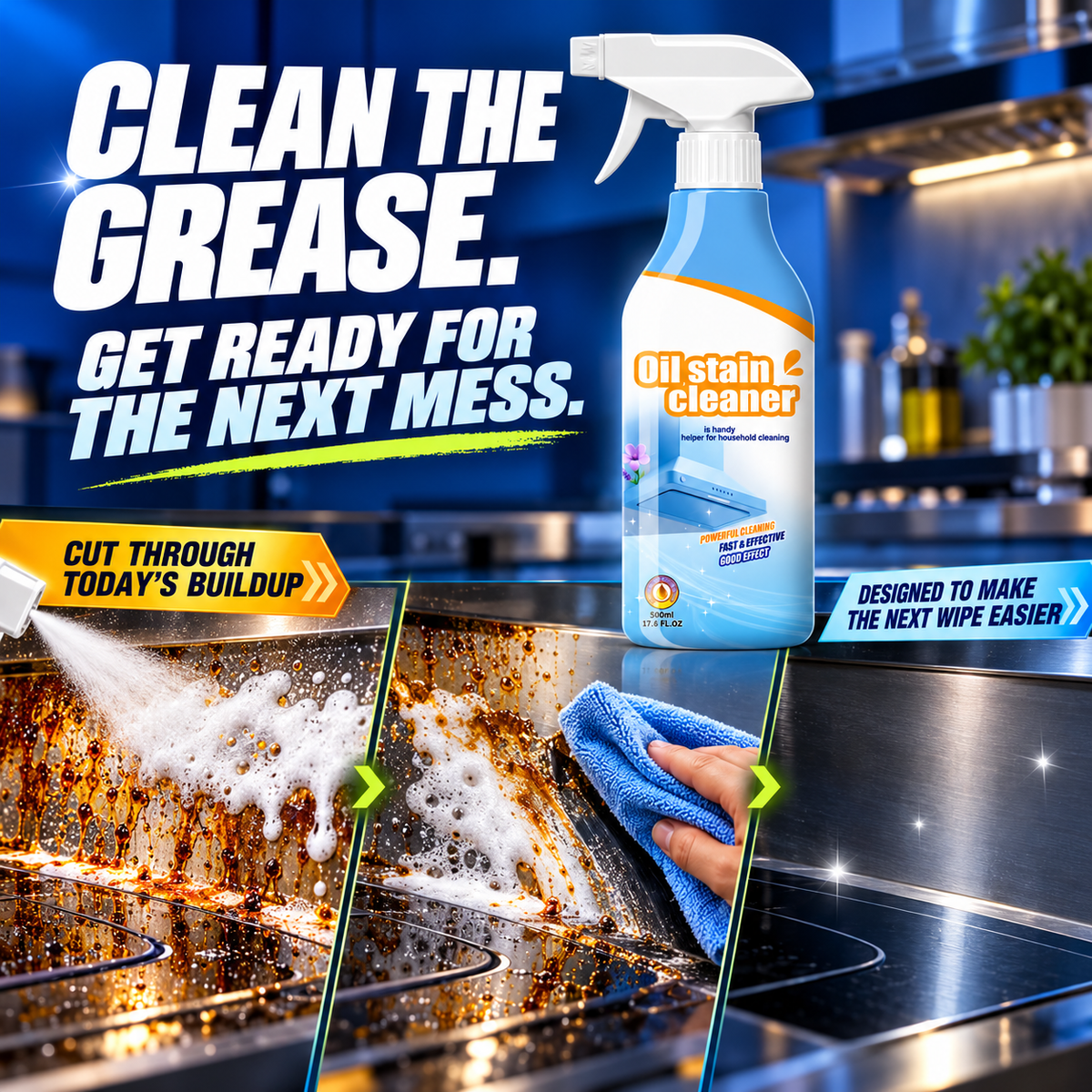 Clean the Grease. Change the Next Cleanup.